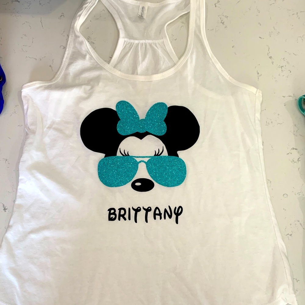 Custom Disney Minnie Mouse “Brittany” Tank